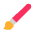 Paintbrush Flat Emoji from Fluent Emoji Flat Set