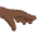 Palm Down Hand Dark Skin Tone Emoji from Twemoji Set