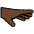 Palm Down Hand Dark Skin Tone Emoji from OpenMoji Set