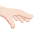 Palm Down Hand Light Skin Tone Emoji from Twemoji Set