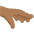 Palm Down Hand Medium Dark Skin Tone Emoji from Twemoji Set
