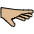 Palm Down Hand Medium Light Skin Tone Emoji from OpenMoji Set
