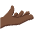 Palm Up Hand Dark Skin Tone Emoji from Twemoji Set