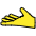 Palm Up Hand Emoji from OpenMoji Set