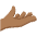 Palm Up Hand Medium Dark Skin Tone Emoji from Twemoji Set