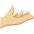 Palm Up Hand Medium Light Skin Tone Emoji from Twemoji Set