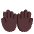 Palms Up Together Flat Dark Emoji from Fluent Emoji Flat Set