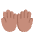 Palms Up Together Flat Medium Emoji from Fluent Emoji Flat Set