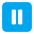 Pause Button Flat Emoji from Fluent Emoji Flat Set