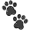 Paw Prints Emoji from OpenMoji Set