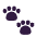 Paw Prints Flat Emoji from Fluent Emoji Flat Set