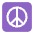 Peace Symbol Flat Emoji from Fluent Emoji Flat Set