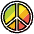 Peace Symbol Emoji from OpenMoji Set