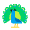 Peacock Flat Emoji from Fluent Emoji Flat Set