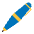 Pen Flat Emoji from Fluent Emoji Flat Set