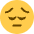 Pensive Face Emoji from Twemoji Set
