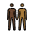People Holding Hands Dark Skin Tone Medium Dark Skin Tone Emoji from OpenMoji Set