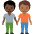 People Holding Hands Dark Skin Tone Medium Dark Skin Tone Emoji from Twemoji Set