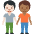 People Holding Hands Light Skin Tone Medium Dark Skin Tone Emoji from Twemoji Set