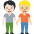 People Holding Hands Light Skin Tone Medium Light Skin Tone Emoji from Twemoji Set