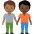 People Holding Hands Medium Dark Skin Tone Dark Skin Tone Emoji from Twemoji Set