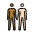 People Holding Hands Medium Dark Skin Tone Light Skin Tone Emoji from OpenMoji Set
