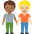 People Holding Hands Medium Dark Skin Tone Medium Light Skin Tone Emoji from Twemoji Set