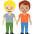 People Holding Hands Medium Light Skin Tone Medium Skin Tone Emoji from Twemoji Set