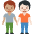 People Holding Hands Medium Skin Tone Light Skin Tone Emoji from Twemoji Set