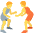 People Wrestling Emoji from Twemoji Set