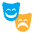 Performing Arts Flat Emoji from Fluent Emoji Flat Set