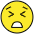 Persevering Face Emoji from OpenMoji Set