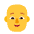 Person Bald Flat Default Emoji from Fluent Emoji Flat Set