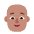 Person Bald Flat Medium Emoji from Fluent Emoji Flat Set