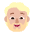 Person Beard Flat Medium Light Emoji from Fluent Emoji Flat Set