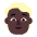 Person Blonde Hair Flat Dark Emoji from Fluent Emoji Flat Set