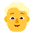 Person Blonde Hair Flat Default Emoji from Fluent Emoji Flat Set