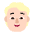 Person Blonde Hair Flat Light Emoji from Fluent Emoji Flat Set