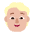 Person Blonde Hair Flat Medium Light Emoji from Fluent Emoji Flat Set