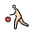 Person Bouncing Ball Light Skin Tone Emoji from OpenMoji Set