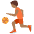 Person Bouncing Ball Medium Dark Skin Tone Emoji from Twemoji Set