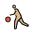 Person Bouncing Ball Medium Light Skin Tone Emoji from OpenMoji Set