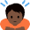 Person Bowing Dark Skin Tone Emoji from Twemoji Set