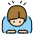 Person Bowing Light Skin Tone Emoji from OpenMoji Set