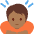 Person Bowing Medium Dark Skin Tone Emoji from Twemoji Set