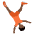 Person Cartwheeling Dark Skin Tone Emoji from Twemoji Set