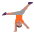 Person Cartwheeling Flat Medium Emoji from Fluent Emoji Flat Set