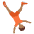 Person Cartwheeling Medium Dark Skin Tone Emoji from Twemoji Set