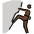 Person Climbing Dark Skin Tone Emoji from OpenMoji Set
