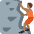 Person Climbing Medium Dark Skin Tone Emoji from Twemoji Set